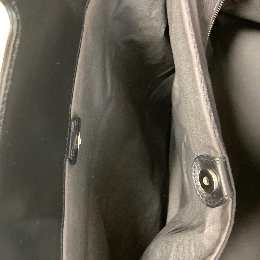 フェラガモ　2wayボストンバック　キャンバス／レザー　ロゴプレート　大容量