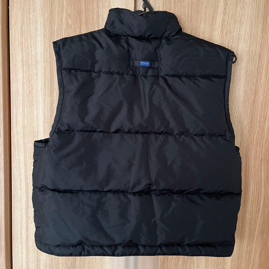 【希少】バーバリーブルーレーベル リバーシブル ダウンベスト ショート丈