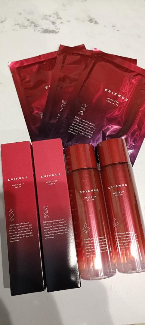ESIENCE 導入美容液＆化粧水4本とマスク3枚セット エシエンス