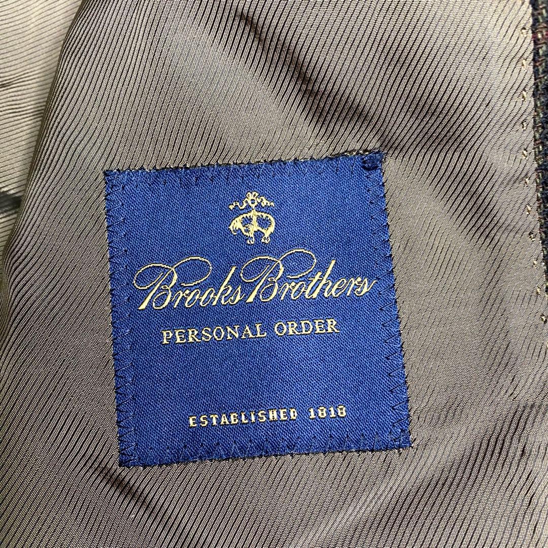美品✨Brooks Brothers テーラード カシミヤ チェック ブラウン