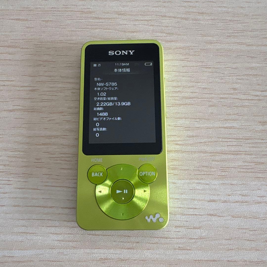 sony デジタルメディアプレーヤーNW-S785 16GB