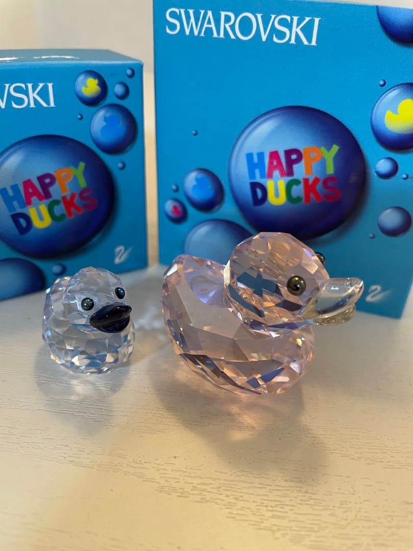 Swarovski スワロフスキー　Happy Ducks 置物 2個セット