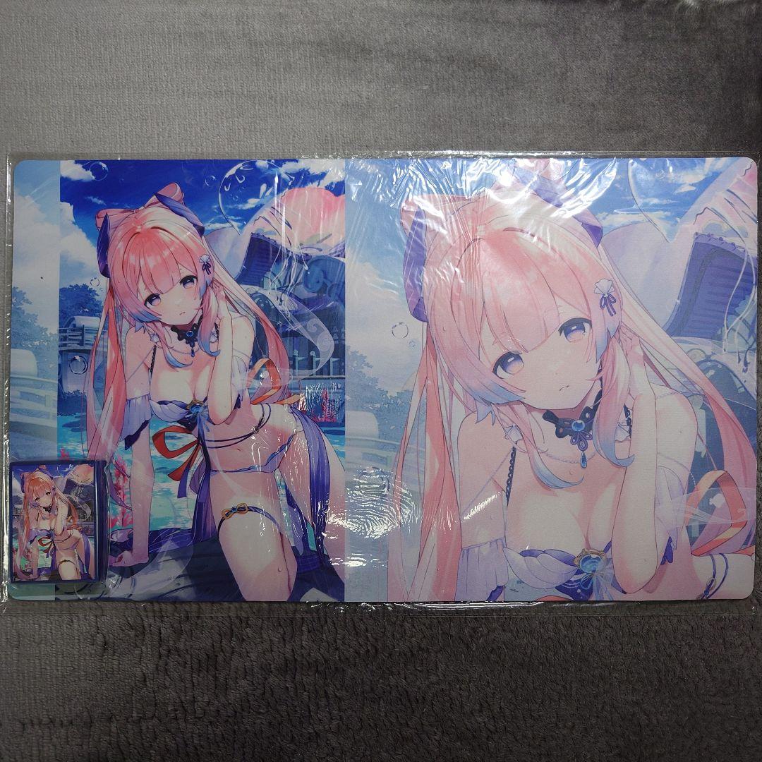 β1 原神 プール&水着 珊瑚宮心海 スリーブ&プレイマット