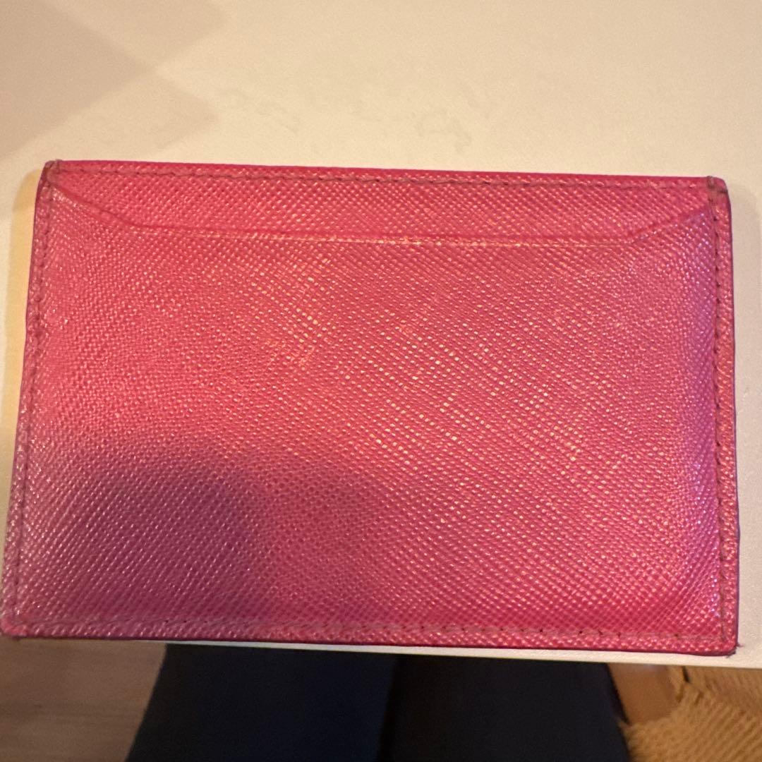 PRADA銀座店購入ピンク名刺カード入れセット
