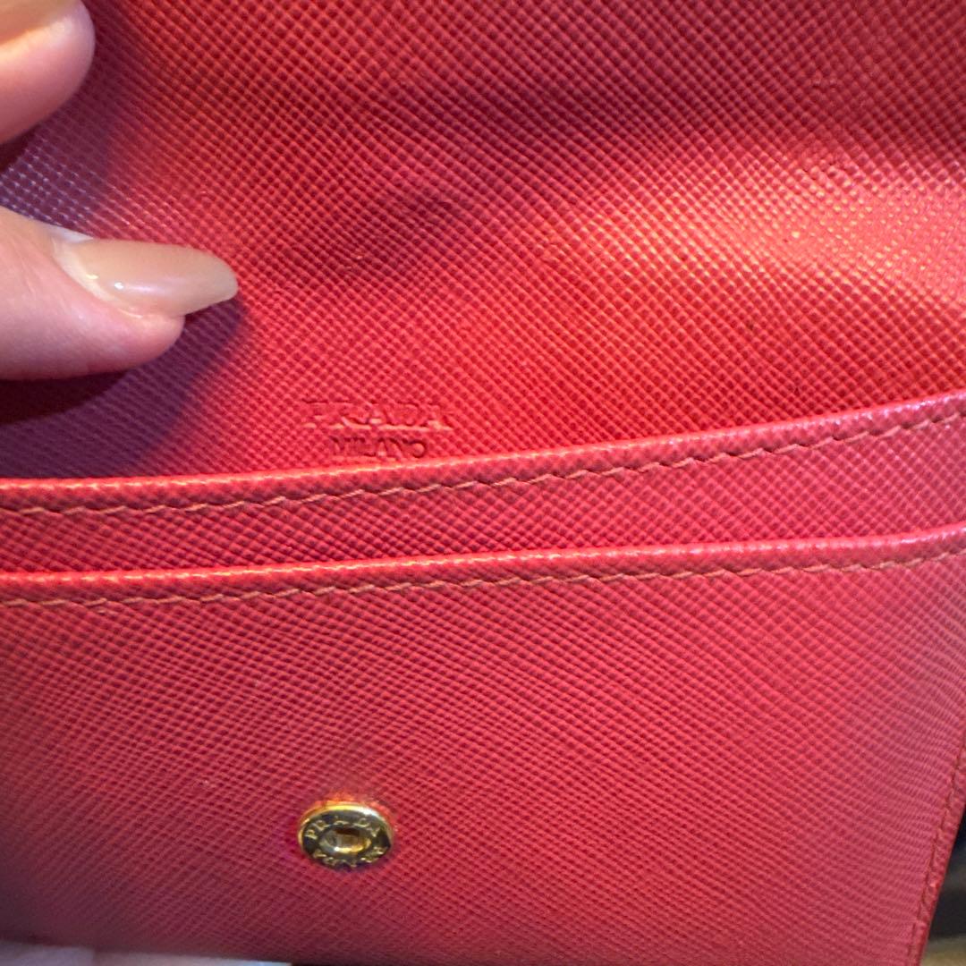 PRADA銀座店購入ピンク名刺カード入れセット