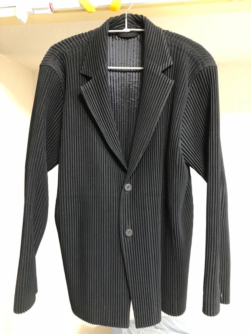 オムプリッセイッセイミヤケ テーラードジャケット ブラック 2