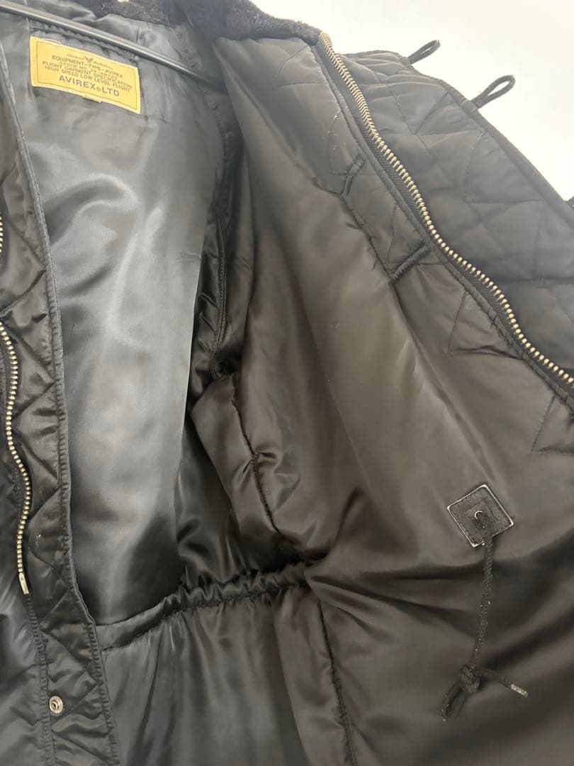 AVIREX アビレックス　ブラック N3B ミリタリージャケット Lサイズ