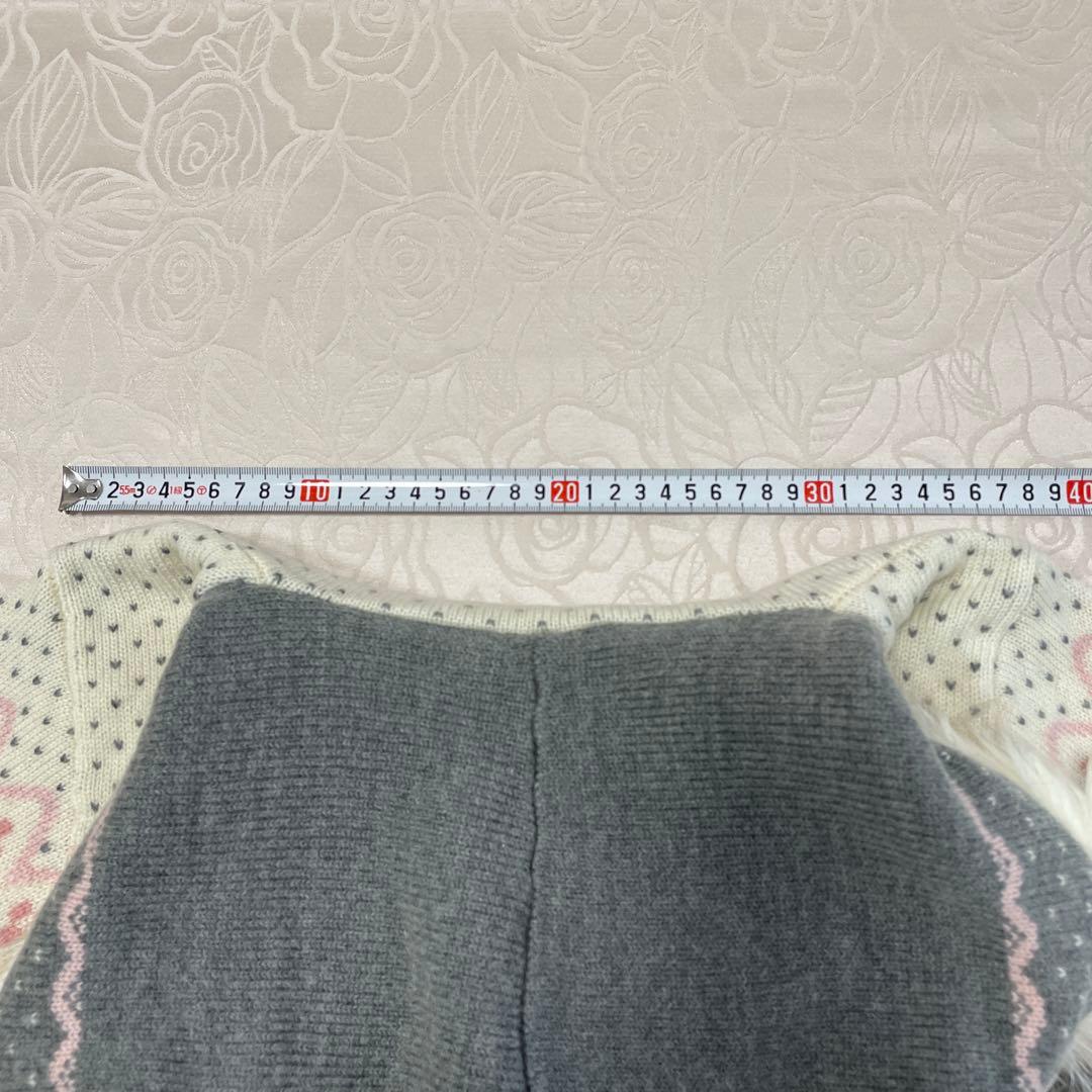 mezzo piano ハート柄セットアウターコートパンツマフラーまとめ売り