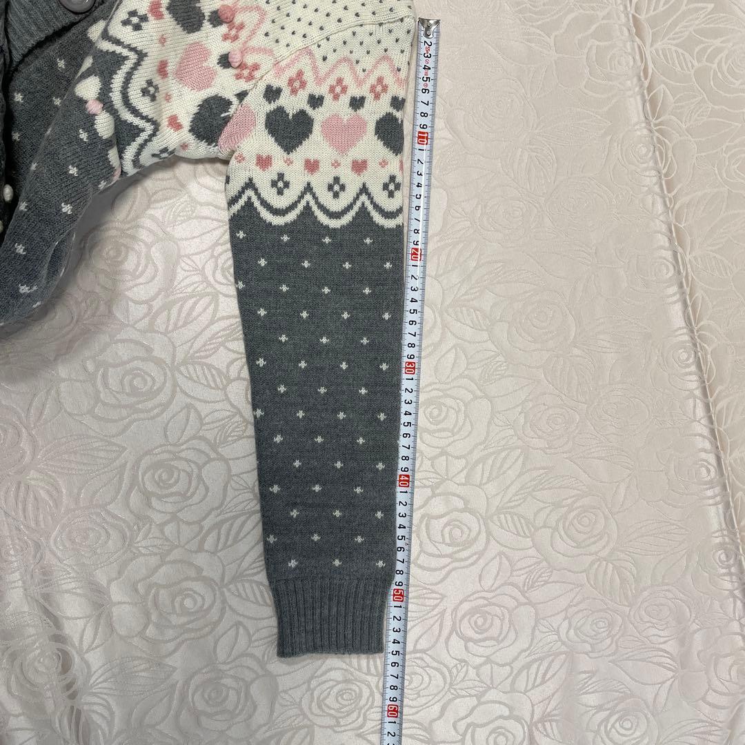 mezzo piano ハート柄セットアウターコートパンツマフラーまとめ売り