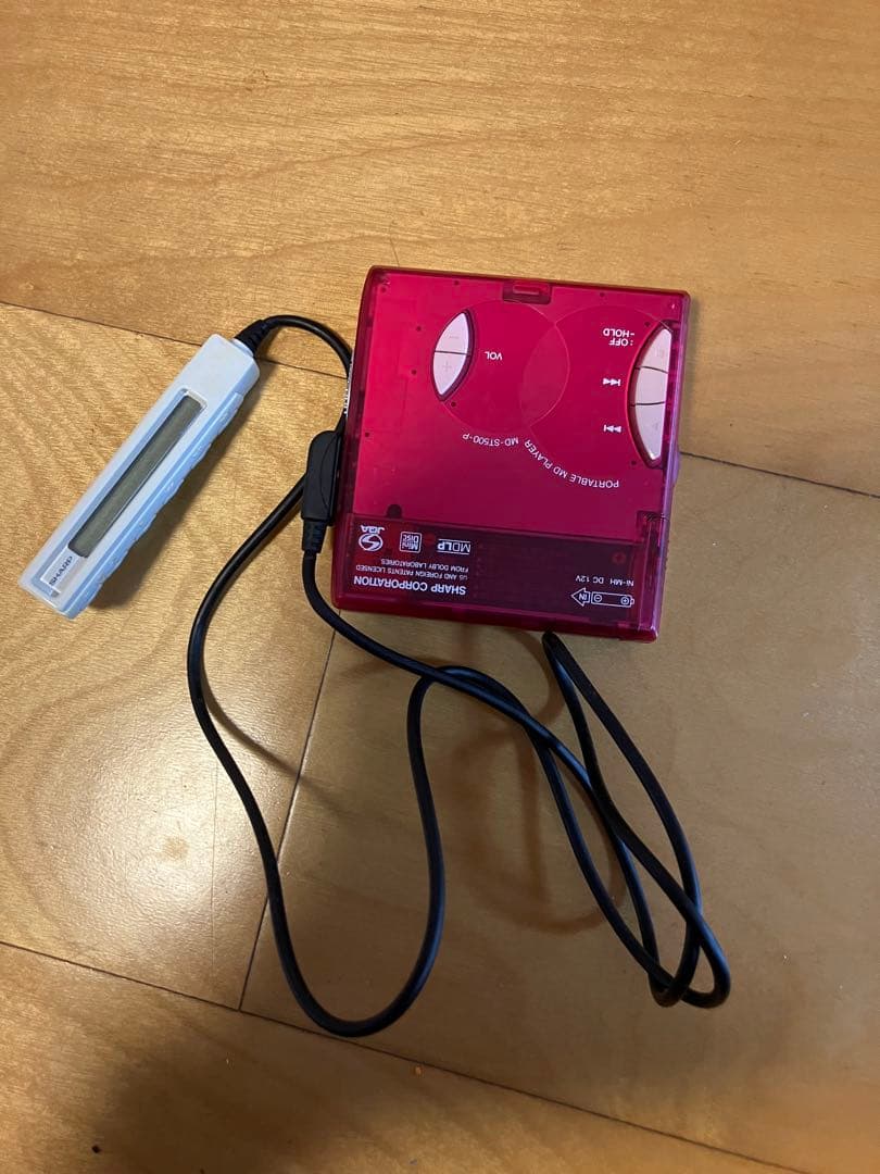 SHARP シャープ　MD-ST500-P ピンク　ポータブルMDプレーヤー