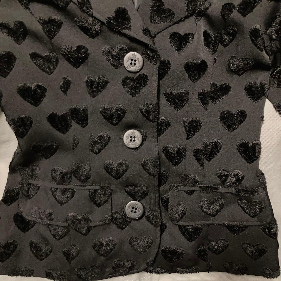 MIHO MATSUDA ミホマツダ ハート柄　ジャケット　W