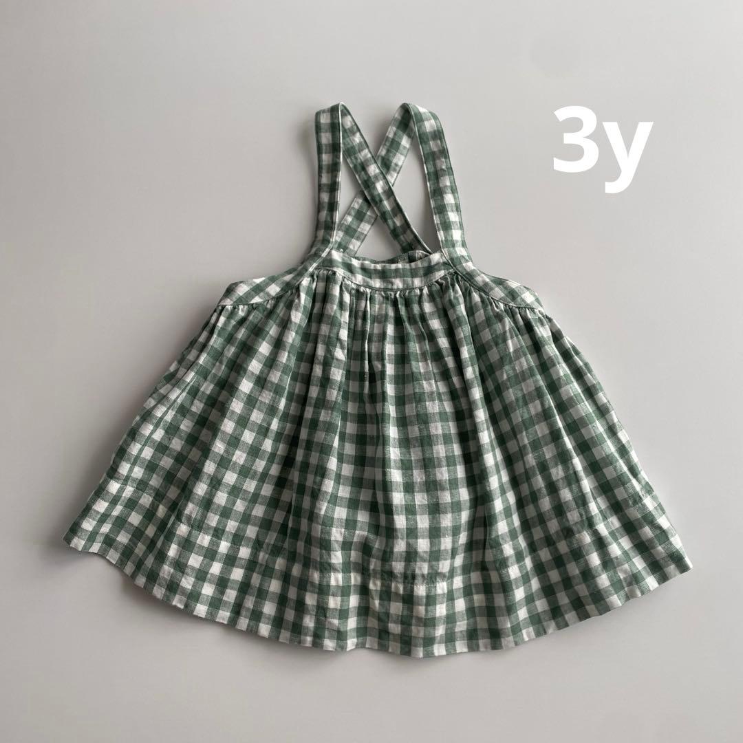 ボトムス soor ploom eloise pinafore gingham 3y