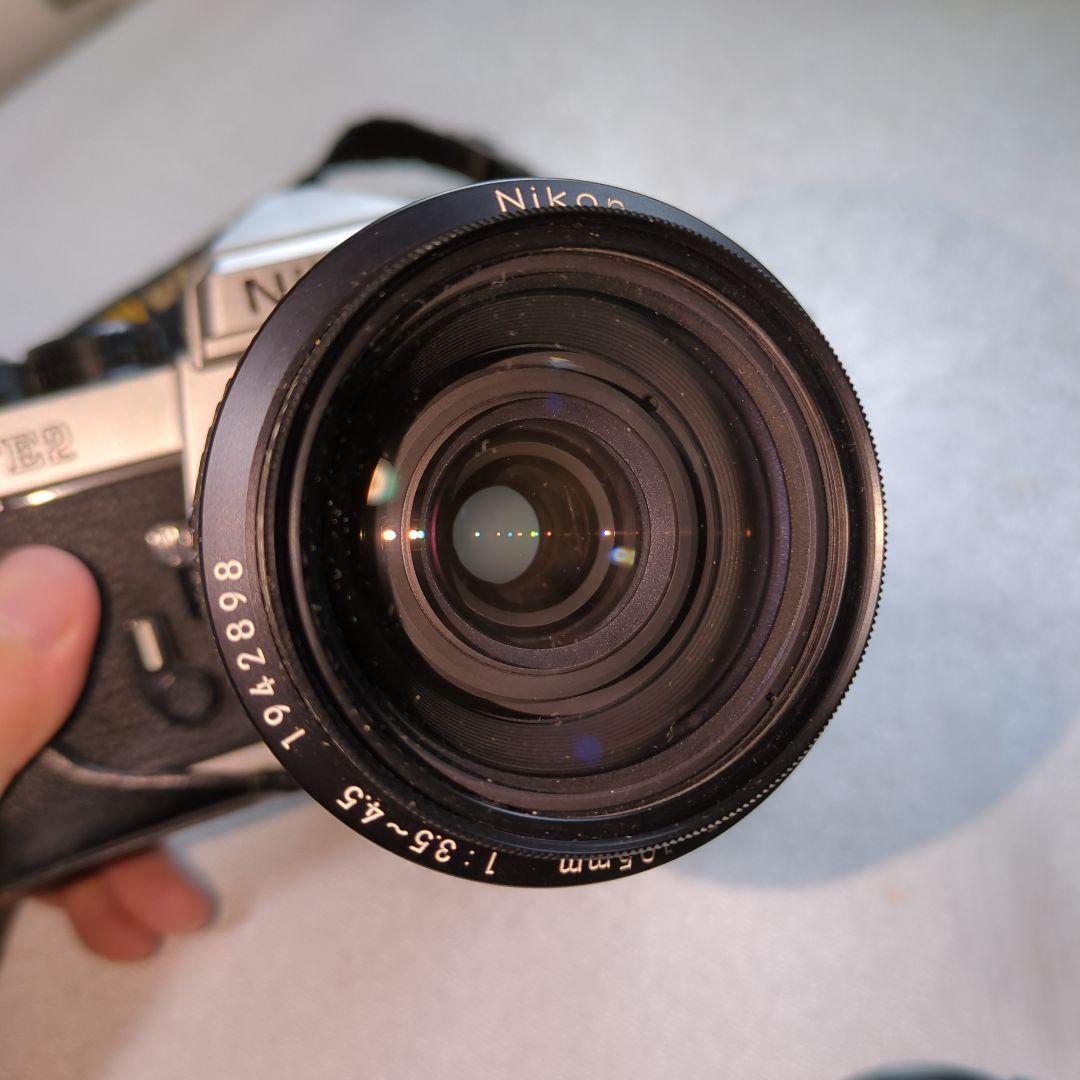 Nikon FE2 一眼レフカメラ シルバー　+レンズ+ケース
