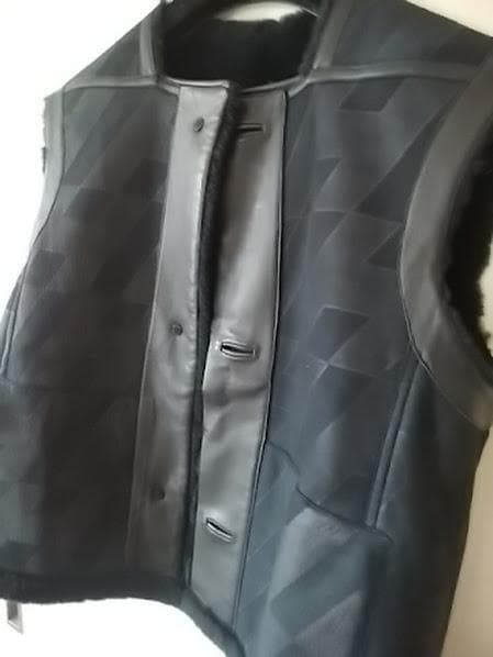 モンロー/エルメス　ムートンベスト　ジレ　サイズ34