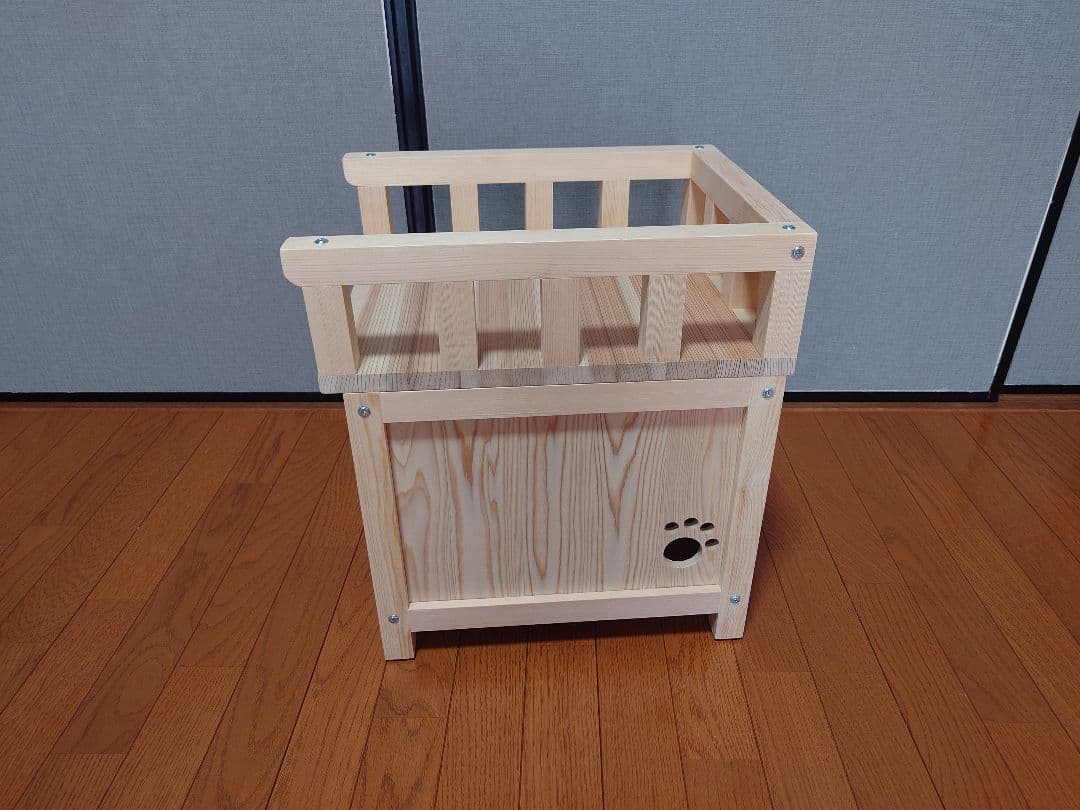 ⑳★キャットハウス★テラス付★分割式★猫ちゃんに★手作り