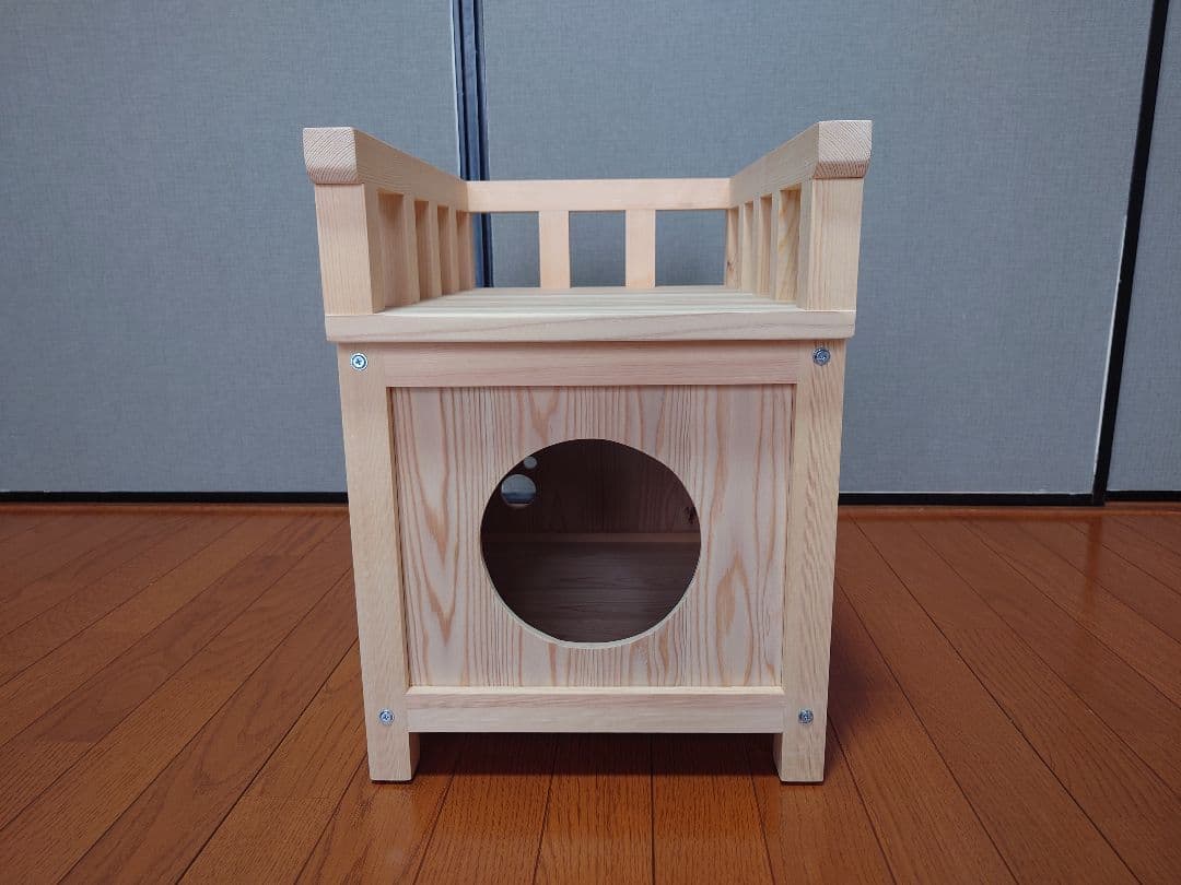 ⑳★キャットハウス★テラス付★分割式★猫ちゃんに★手作り