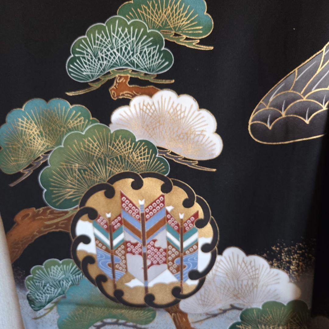 1-19　正絹　男の子お祝い着物　長襦袢付き　産着　七五三　逸品