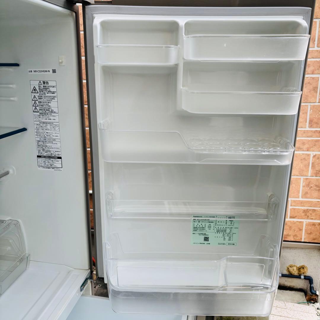 Panasonic 冷蔵庫 NR-C32HGM-N 315L 2018年製