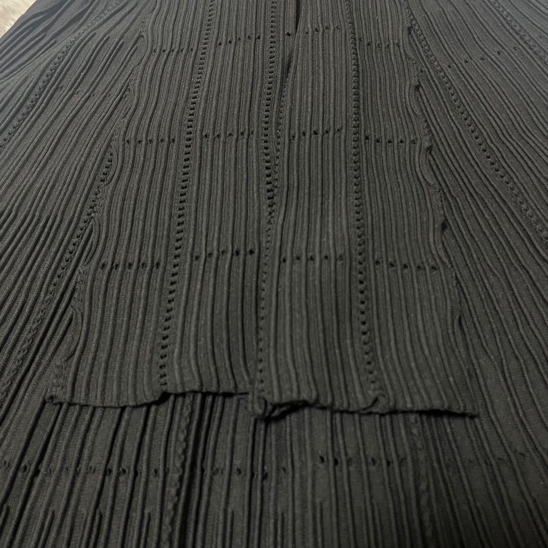 【CELFORD】美品 ニット ワンピース ブラック フレア Aライン 36