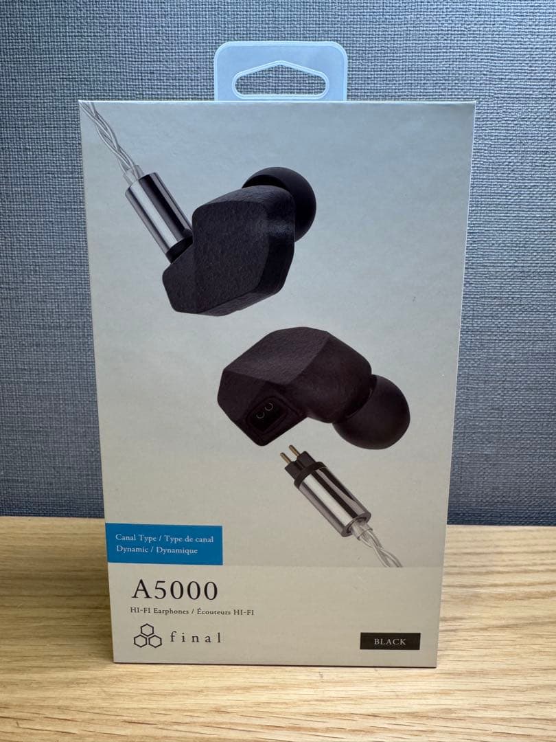 【新品未使用】final A5000 ブラック リケーブル可能　有線イヤホン