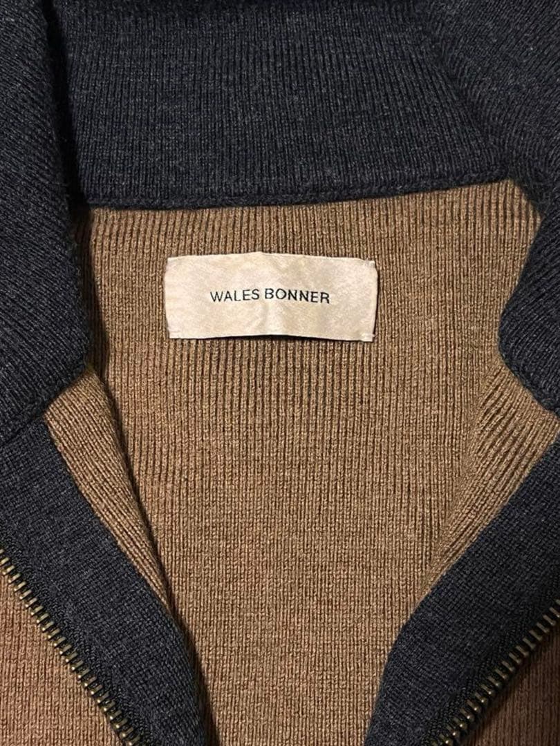 WALES BONNER ウェールズボナージップニット