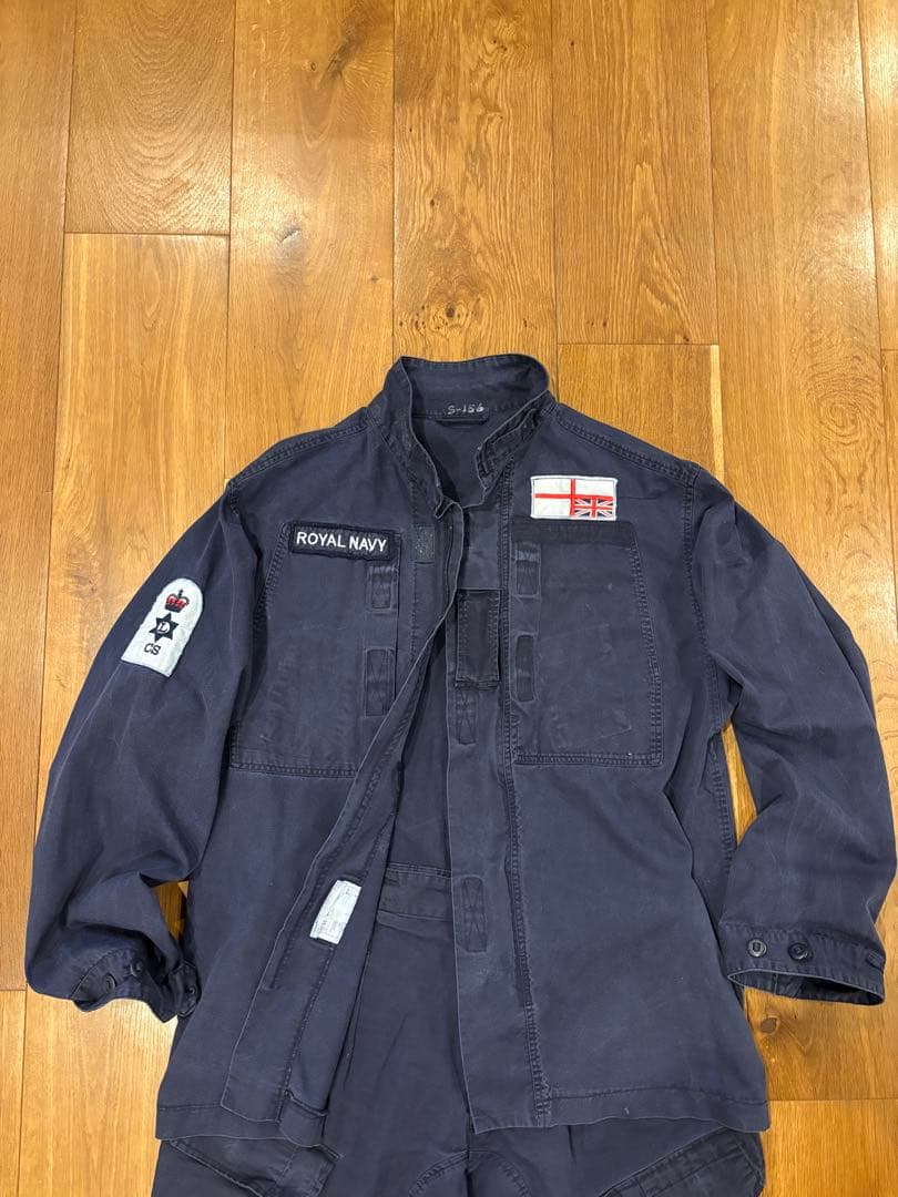 値下げ中！イギリス軍 ロイヤルネイビー ジャケット&スラントカーゴ 上下セット