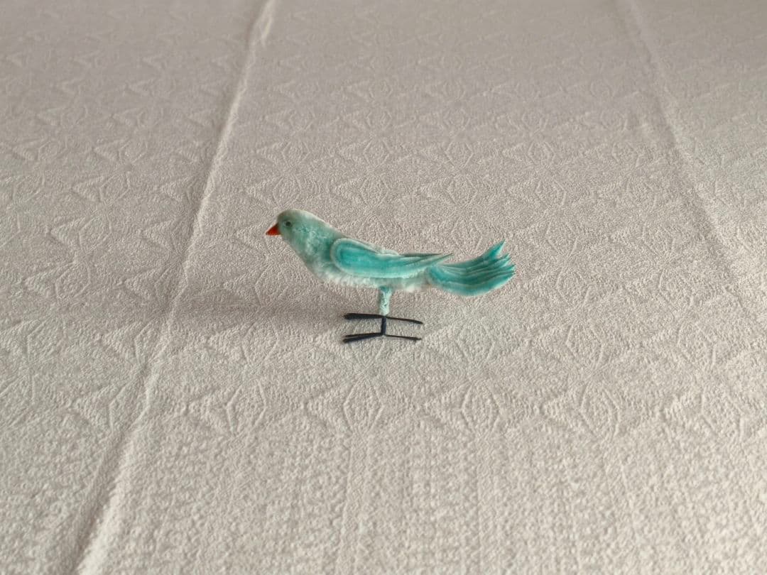 【misen2014さま】vintage ❀ * アイスブルーの 小鳥さん
