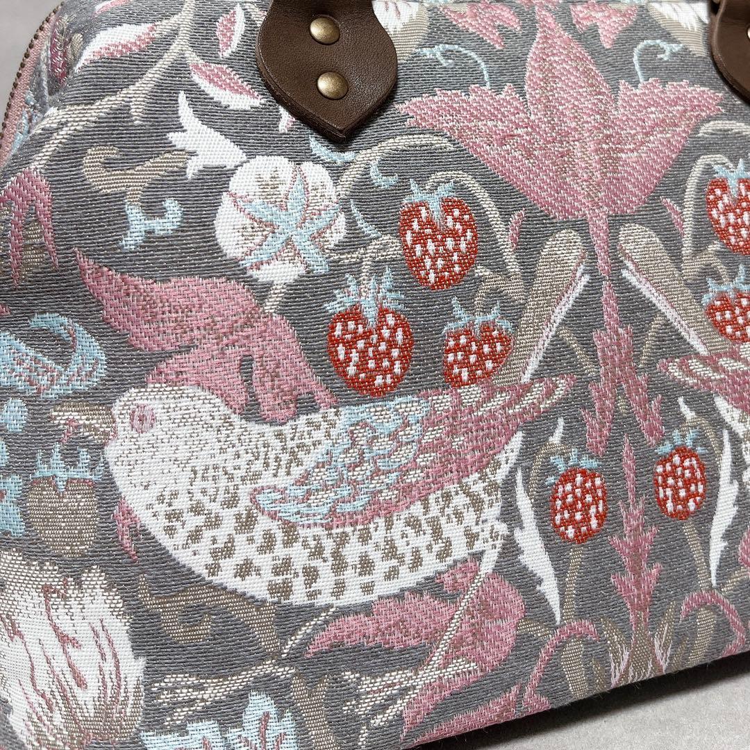 ハンドメイド　William Morris ボストンバッグ⑅︎◡̈︎*