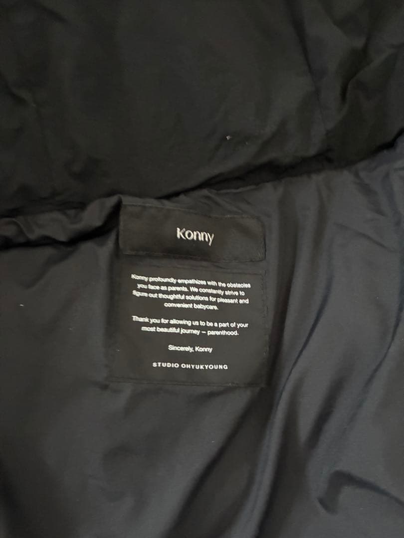 ベビーキャリア 2way アウター パデッド ジャケット ブラック