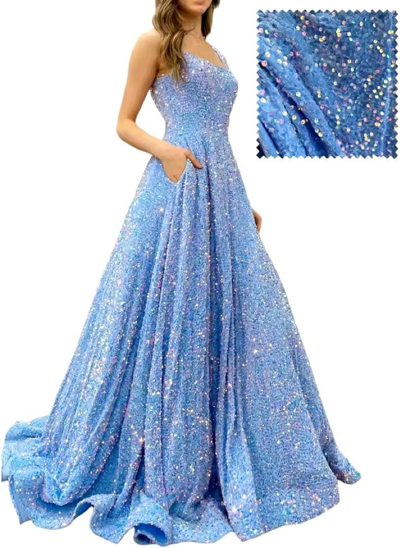 グリッターイブニングドレス　演奏会　パーティー　結婚式　エルサ