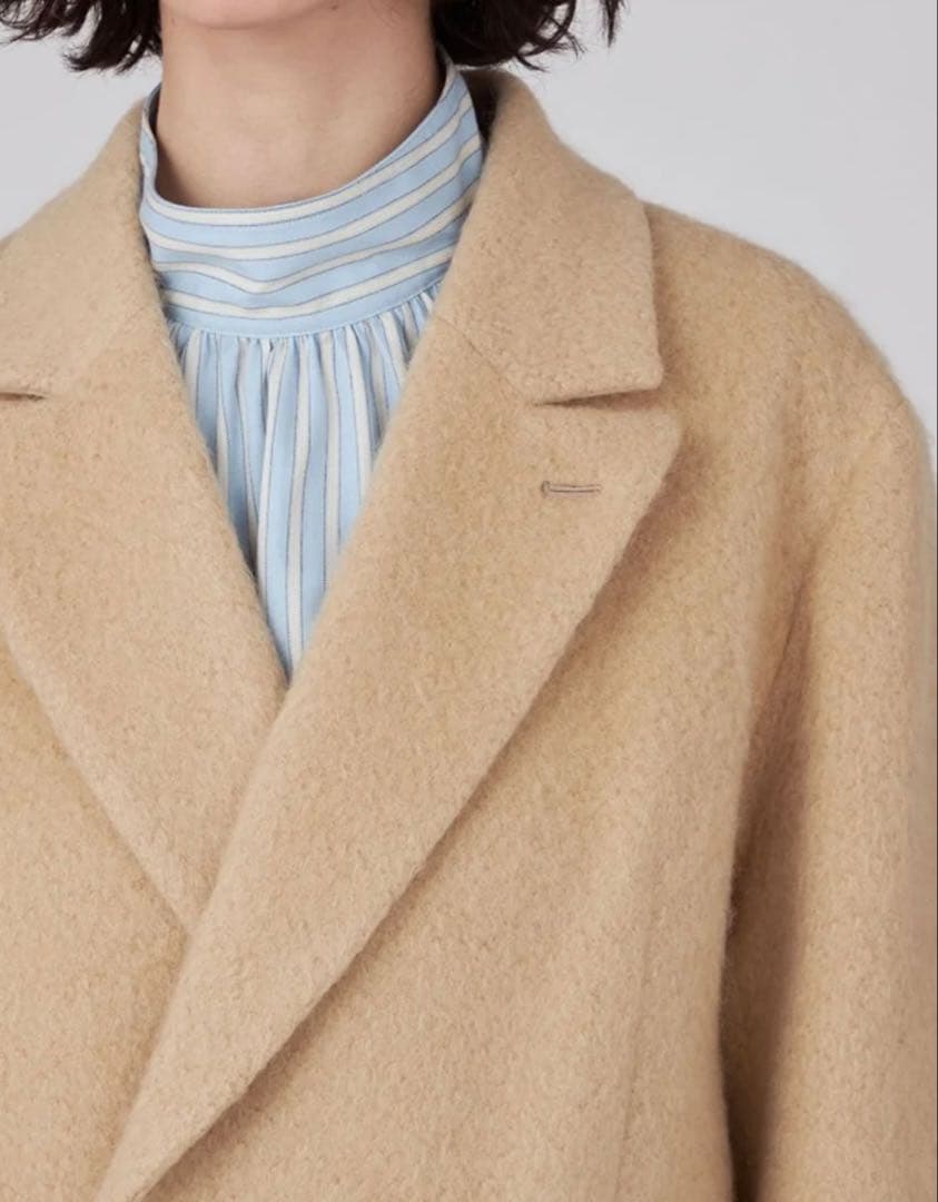 マカフィー モヘヤシャギーダブルブレストジャケット