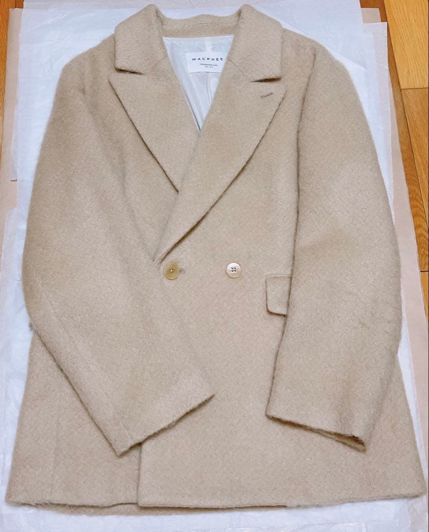 マカフィー モヘヤシャギーダブルブレストジャケット