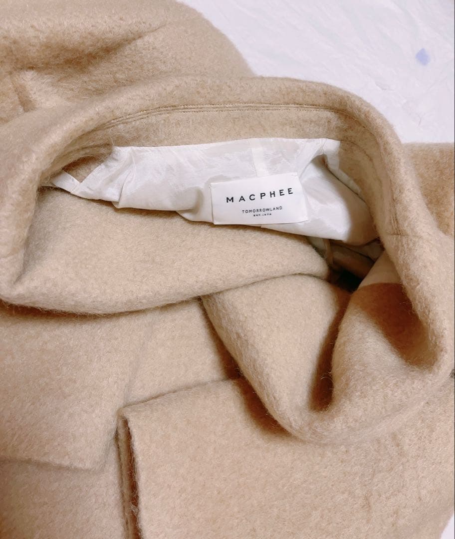 マカフィー モヘヤシャギーダブルブレストジャケット