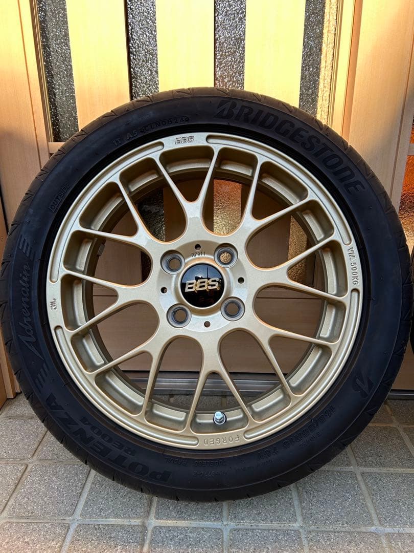 クロイチ　BBSホイールセット 15インチ　ポテンザ 165/55R15