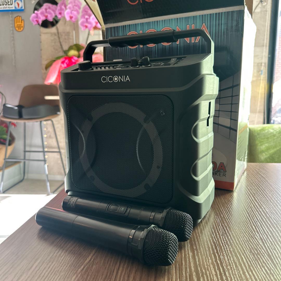 CICONIA ワイヤレススピーカー マイク2本付き