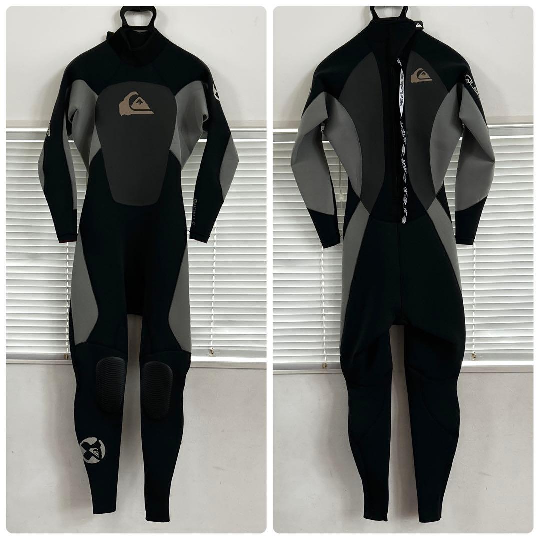 【良品】クイックシルバー　メンズウエットスーツ　ジャーフル　バックジップ　M