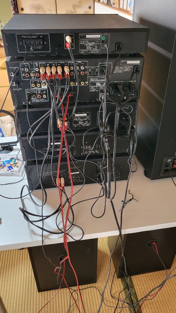 KENWOOD バブルコンポ　オーディオシステム CD・カセットデッキ