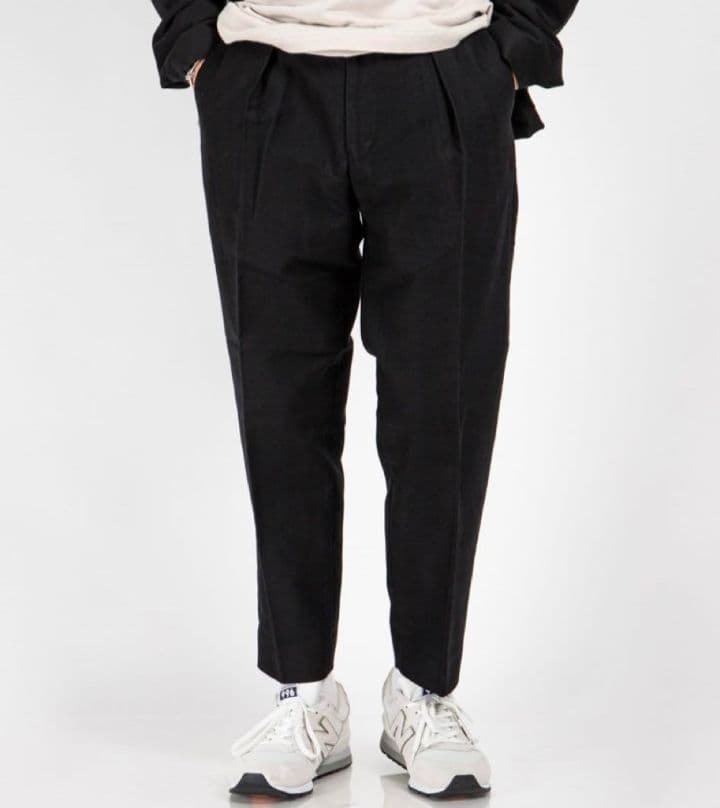 マーカウェア　ペグトップ　オーガニックコットン　シルクモールスキン