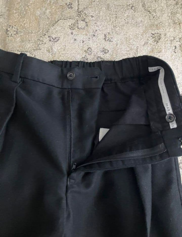 マーカウェア　ペグトップ　オーガニックコットン　シルクモールスキン