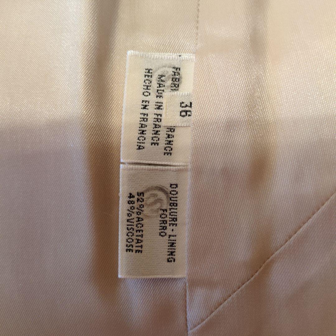 アイボリー 雪の結晶模様 ノースリーブベスト エルメス