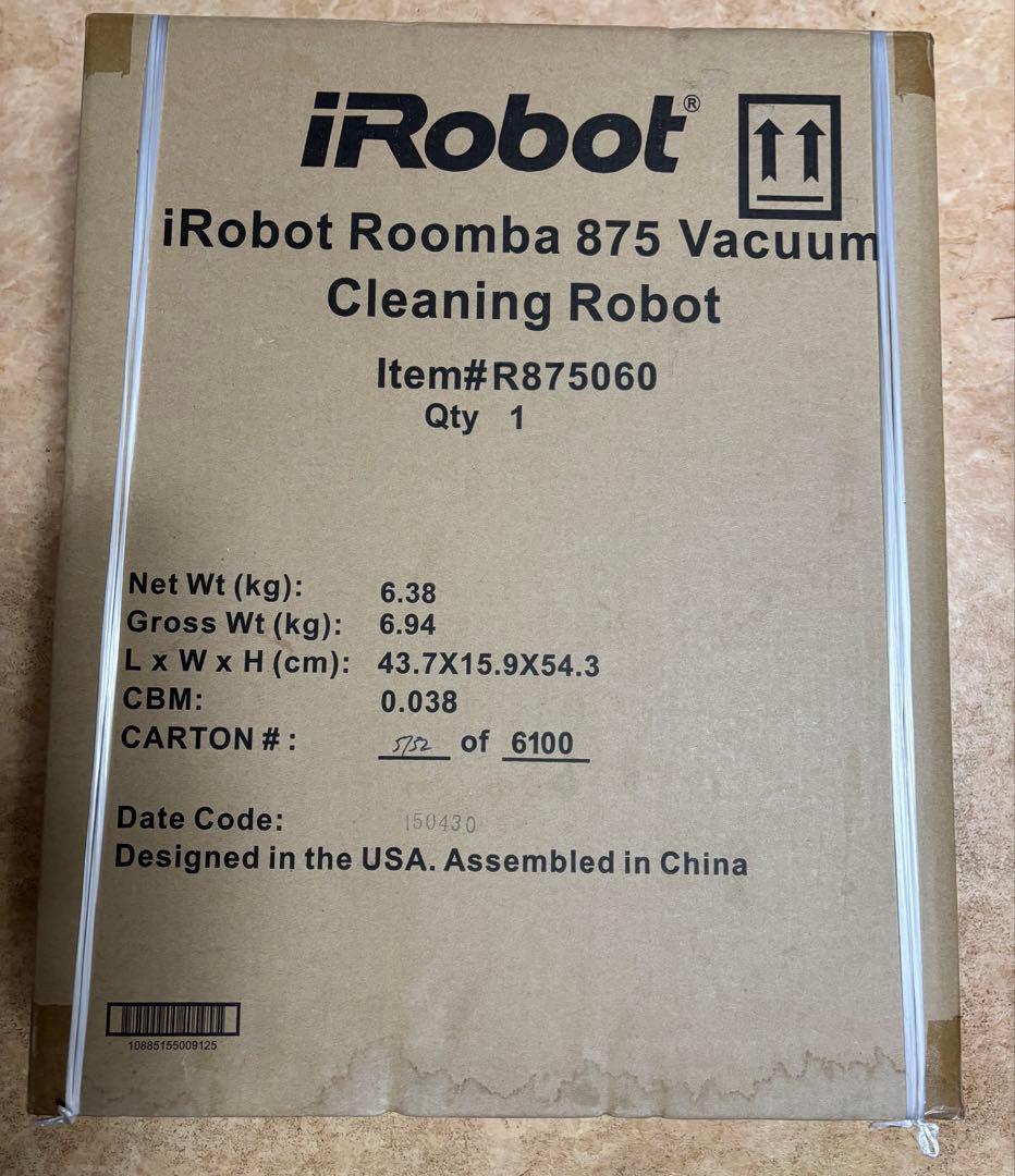 【新品未開封】iRobot Roomba ロボット掃除機ルンバ875本体