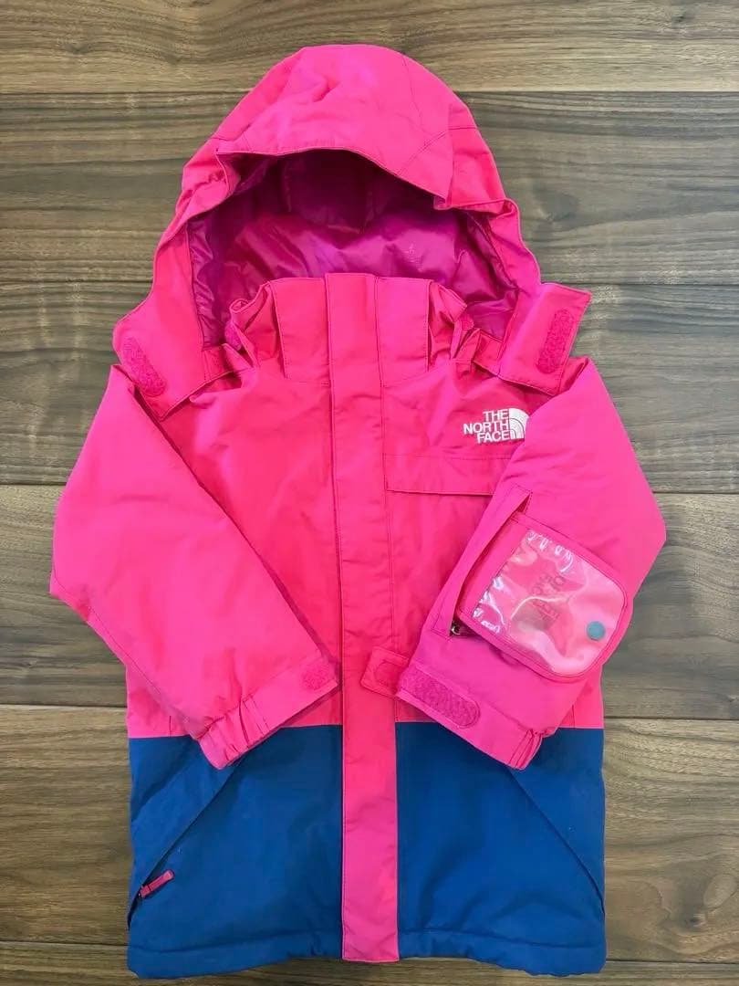 ノースフェイス　子ども用スキーウェア 100ピンク ネイビー