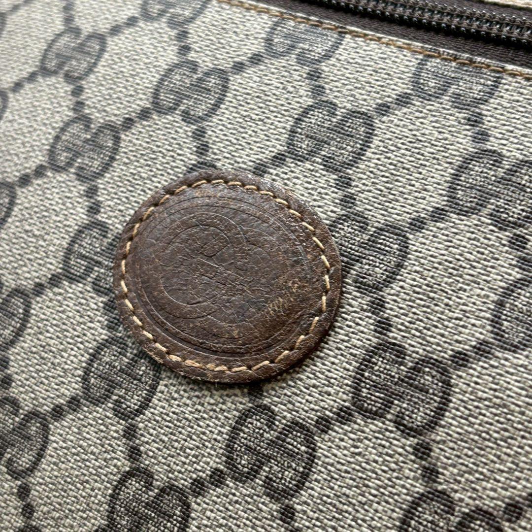 ✨美品✨GUCCI GG クラッチバッグ ベージュ ブラウン レザー ロゴ 金具