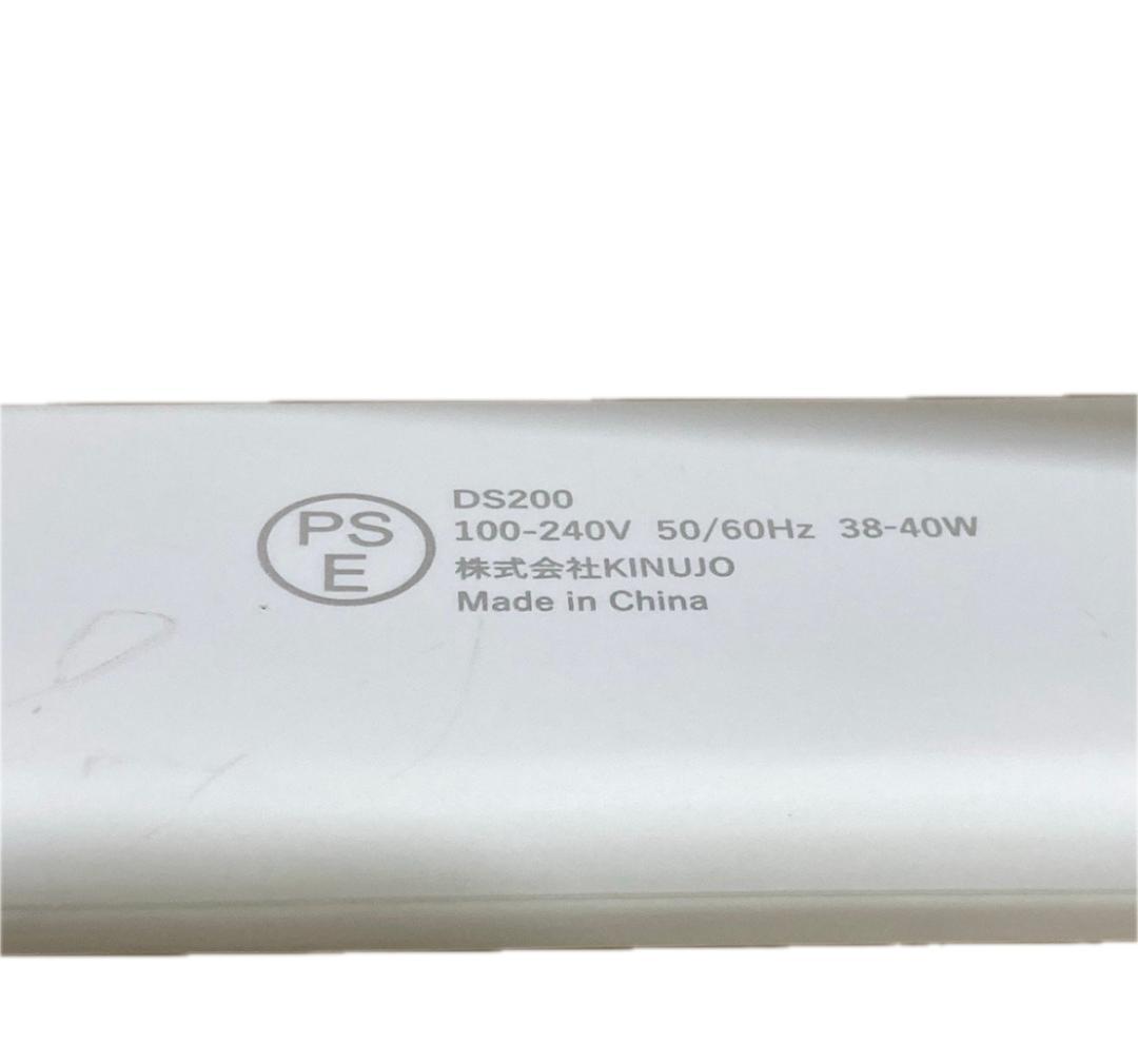 絹女 KINUJO W ストレートヘアアイロン ホワイト DS200 超美品