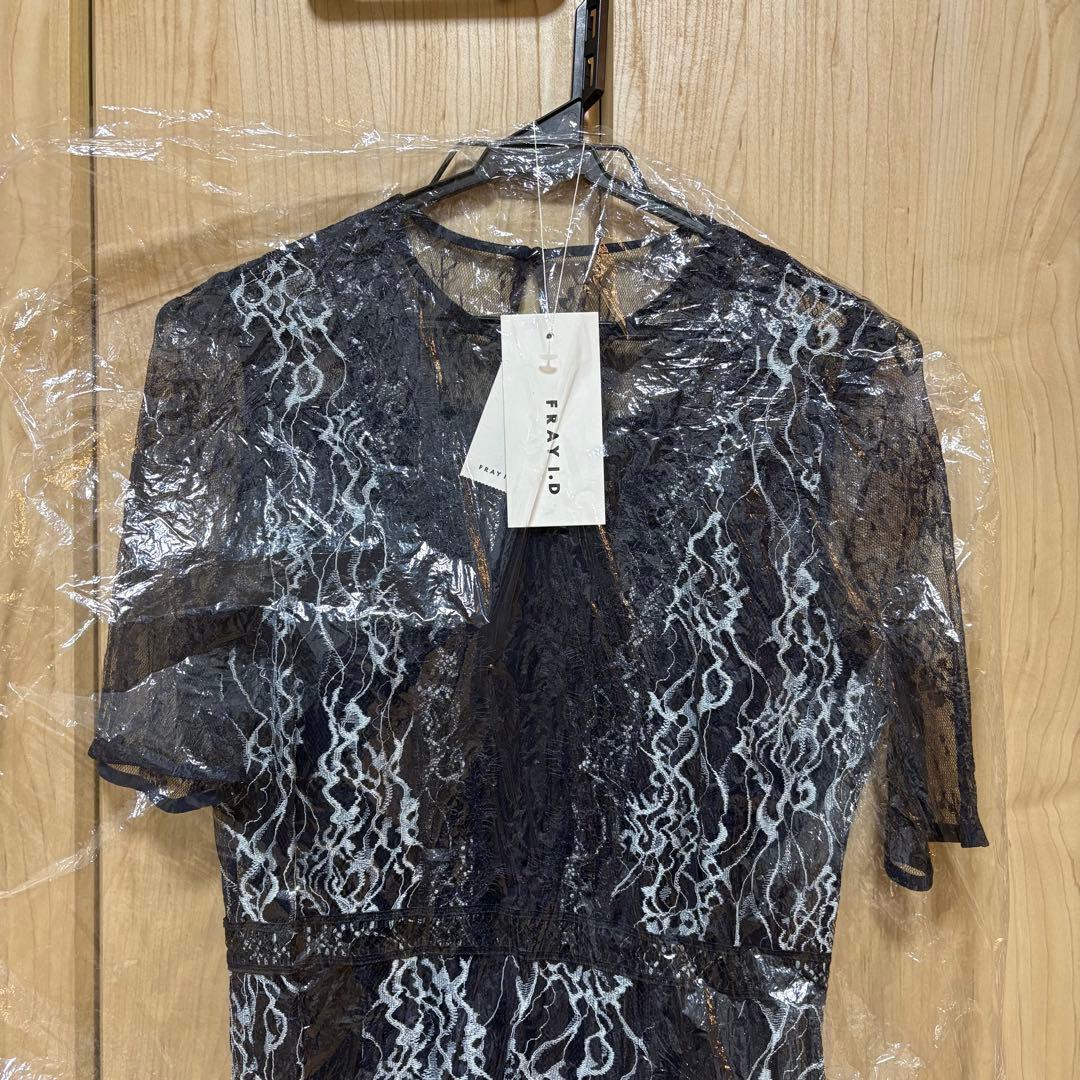 FRAY I.D コンビネーションレースナロードレス ネイビー サイズ0