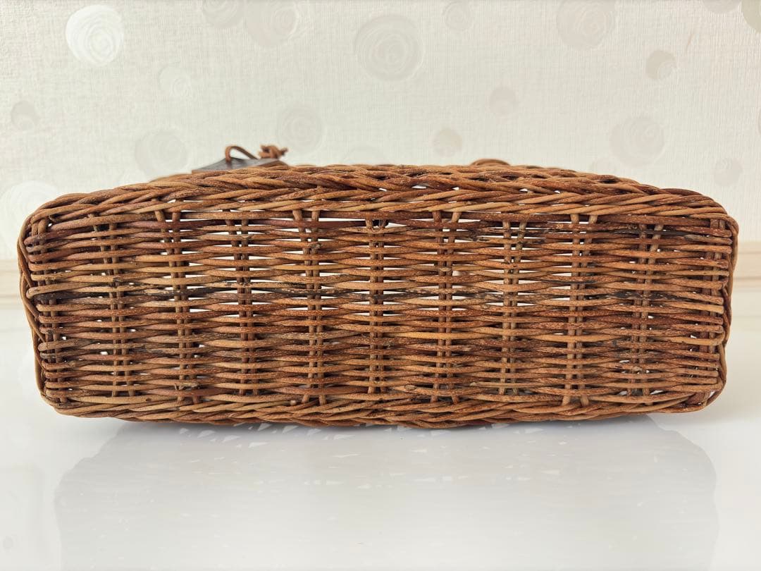 【未使用に近い】松野屋　あけび籠バッグ　日本製　国産　かごバッグ　カゴバッグ
