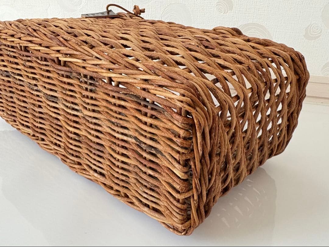 【未使用に近い】松野屋　あけび籠バッグ　日本製　国産　かごバッグ　カゴバッグ