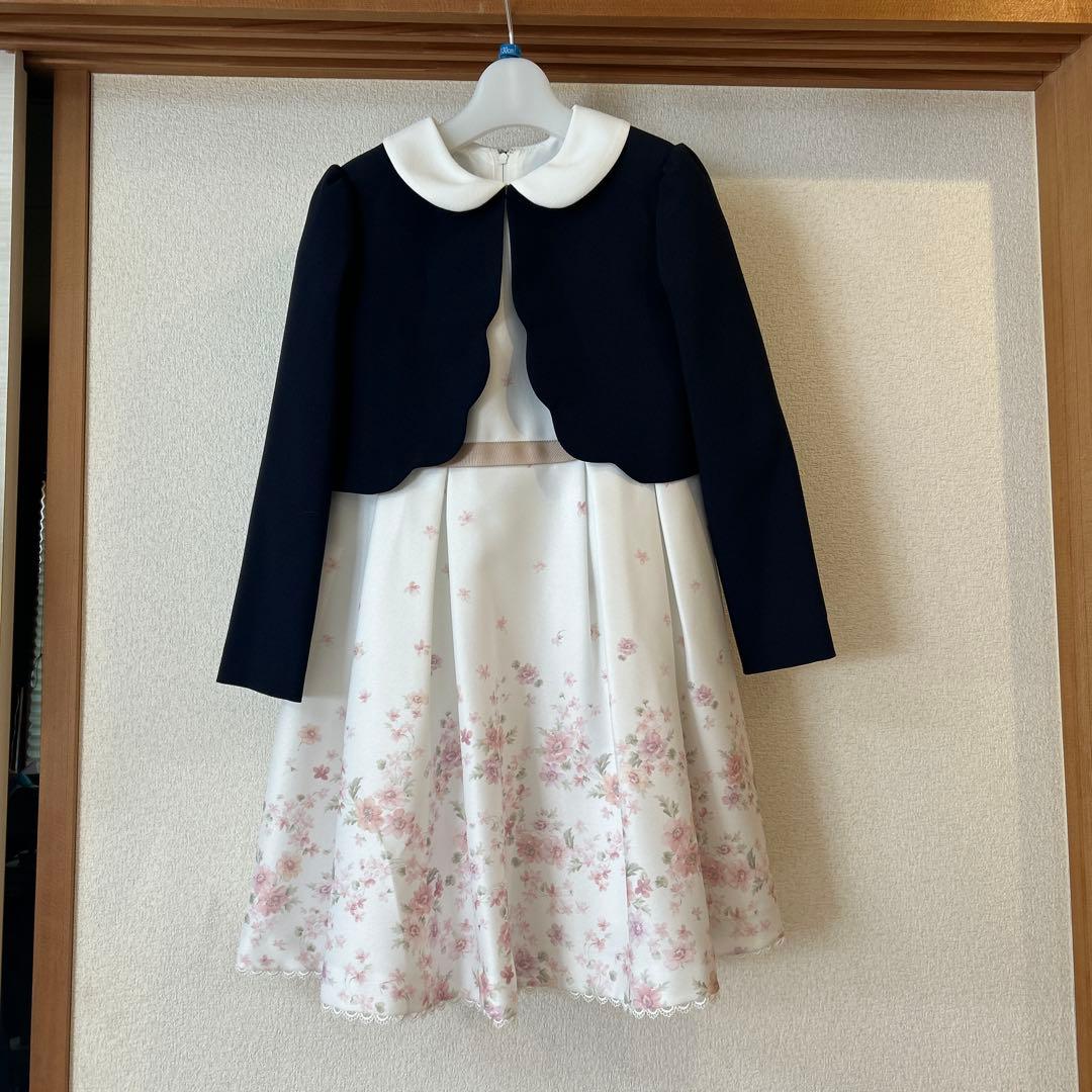 フォーマルスーツ130　（セレモニーワンピースとボレロ）