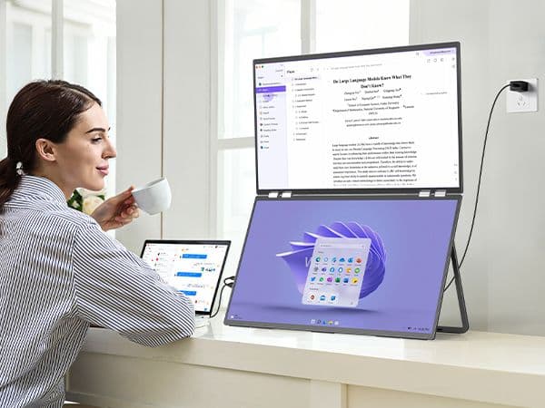 InnoView デュアル モバイルモニター 23.8インチ 2K