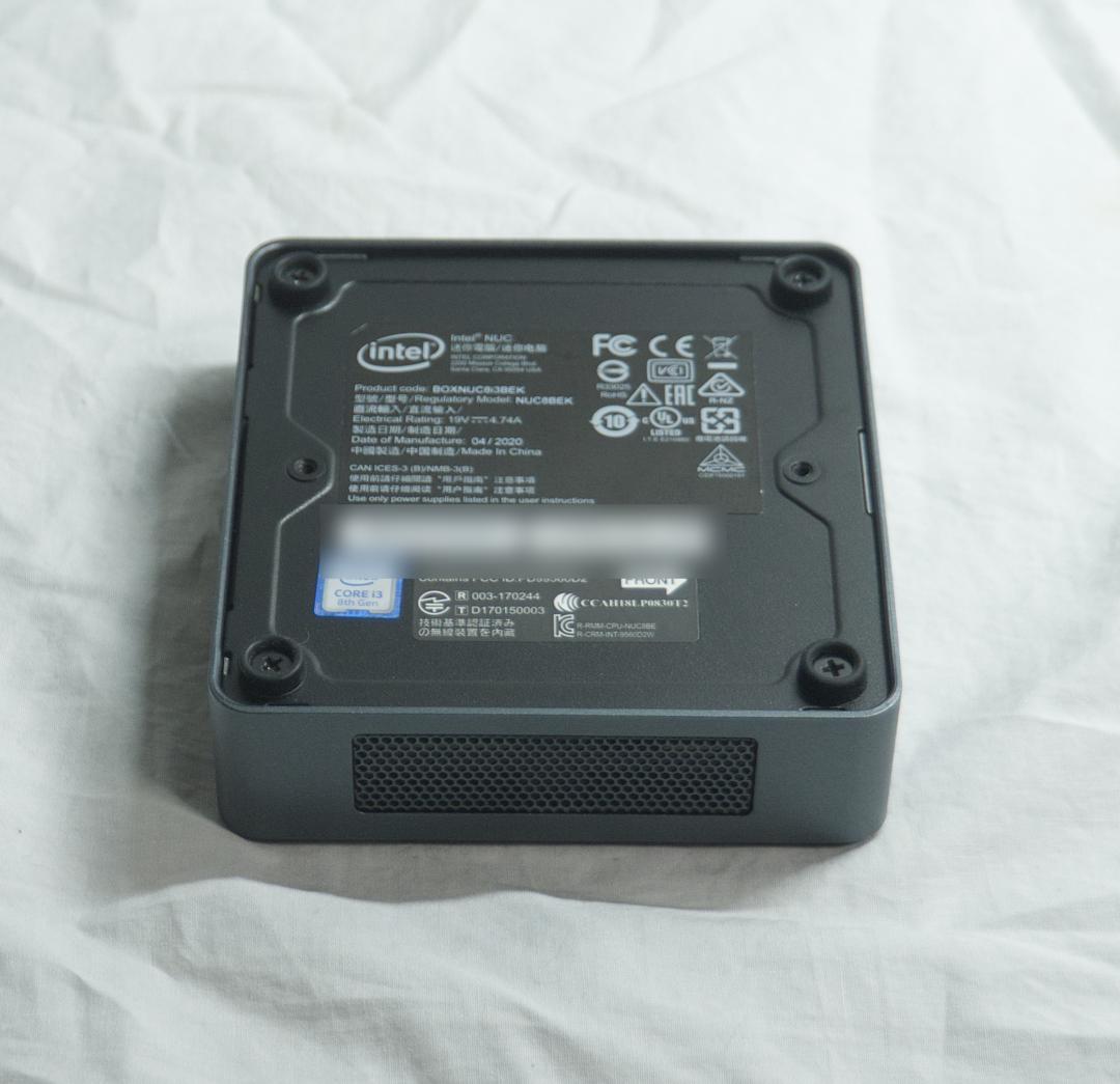 Intel NUC CORE i3/8GB/256GB ※OS無し
